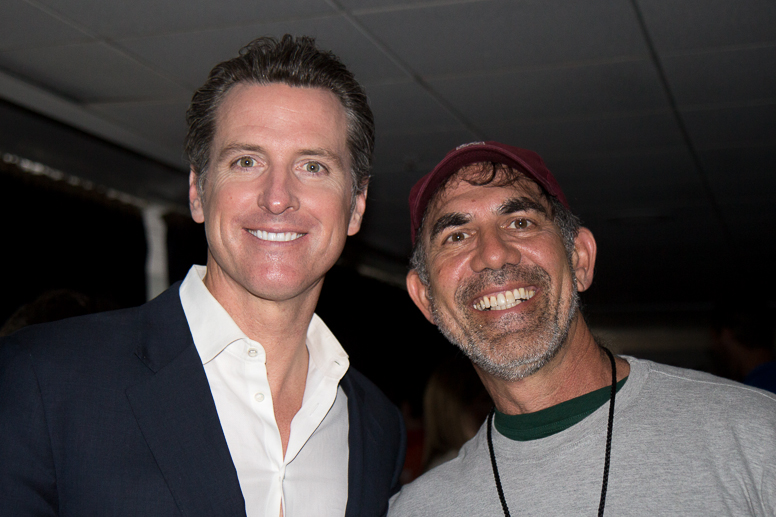 Gavin Newsom and bob